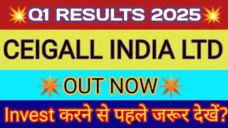 Ceigall India Q1 Results🔴Ceigall Results🔴Ceigall Share Latest News🔴Ceigall India Limited Latest News