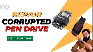 How to Repair Corrupted Pen drive is not showing on my computer | How to Repair Pendrive