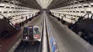 DC Metro Trains at Smithsonian - WMATA