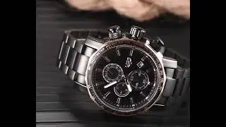 LIGE New Sport Chronograph Mens Watches Luxury Full Steel Quartz Clock Waterproof Big Dial Watch