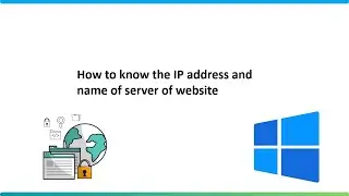 How to know the IP address and name of server of website. #computer #tricks #networking #subscribe