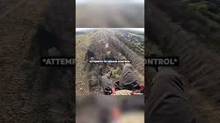 Paraglider’s Scary Landing Moment…