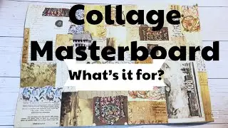 What I Make with my Collage Masterboard! Ephemera Tags, Cards, Belly Bands