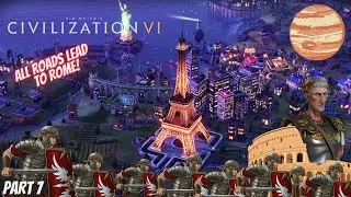 BUILDING The RAILROADS | Civilization 6 ROME Walkthrough | Part 7