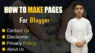How to create pages in blogger | pages in blogger | create pages in blogger |  blogger create pages