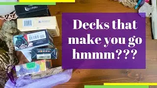 7 Decks That Make you THINK Hard  🌟Tarot and Oracle