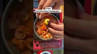 Утро автопутешественников, в нашем случае, выглядит именно так😊