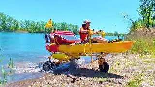 I Turned a Plastic Kayak Into a Vehicle That Drives on Land and Water