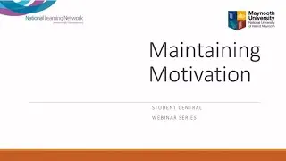 Student Central   Maintaining Motivation