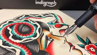 A Ben Corday Tattoo Flash using the Indigraph Pen
