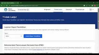 Cara Akses Rapor Pendidikan-Login,Eksplorasi,unduh rapor dan unduh rekomendasi PBD