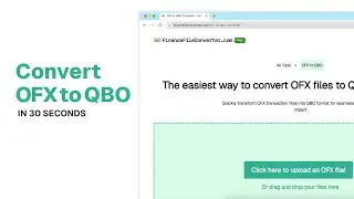 Convert OFX to QBO in 30 Seconds