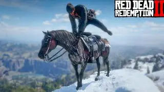If you jump onto a horse from a great height...