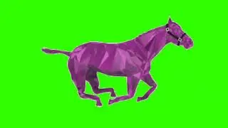 Green Screen Animation - 3D Horse Running 
