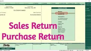 Sales Return in Tally ERP