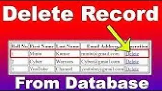 How to Delete data in php|Crud Application in php sqli 2021
