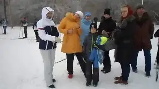 Лыжная база. Болельщики. Костанай