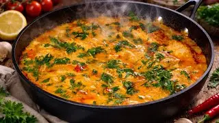 Chicken in a delicious vegetable sauce! I can't stop eating it!