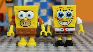 MEGA BLOKS SPONGEBOB SQUAREPANTS THE MOVIE SPONGE OUT OF WATER - PHOTO BOOTH TIME MACHINE!