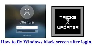How to fix Windows black screen after login?