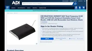 HID Omnikey Setup and Configuration of the Ominkey 5427G2 Reader