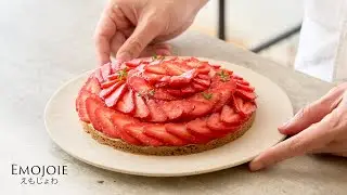 Super Easy Tart Dough | Strawberry Tart Recipe | ASMR Cooking