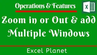 How to Zoom in or Out and add Multiple Windows in Excel -  Worksheet Control | basics of Excel |
