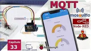 ESP8266 con DHT22 mediante WiFi, Broker MQTT en Raspberry Pi y visualización en Node-RED
