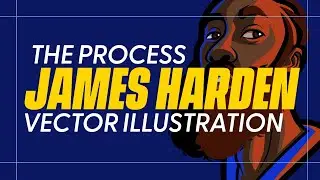 Node by Node Illustration Process of NBA James Harden