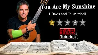 You Are My Sunshine | Classical Guitar Tutorial + Sheet & Tab