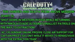 Call Of Duty 4 - Modern Warfare - The Hunted And Death From Above Mission (Part 5).