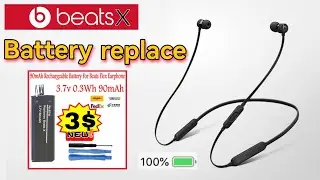 how to replace battery beats X wireless headphones Bluetooth apple