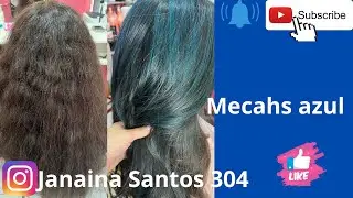Mechas azul