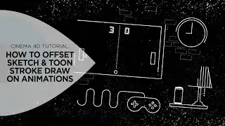 How to Offset Sketch & Toon Stroke Draw On Animations in Cinema 4D