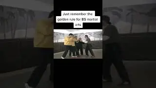 Remember the golden rule when teaching BS self defence, make sure your students understand