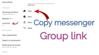 Copy messenger Group link ! how to copy messenger group link !copy group link messenger 2022