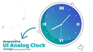 Analog Clock Design with JavaScript | Encrypted Code