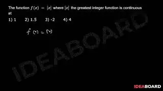 Continuity & Differentiability - Discuss the continuity Of Standard Functions