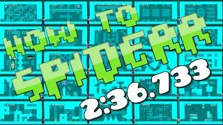 How To Spiderr TAS (Geometry Dash Platformer Demon)