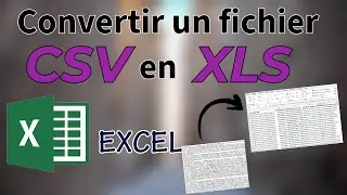 Convert a CSV file to XLS using Excel