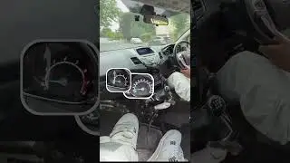 How to use the clutch before turning in a manual car 