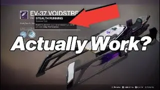 Destiny 2: Does Stealth Running Work On New Voidstreak Sparrow?