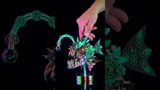 Building a Metal Lantern Fish - 3D Metal DIY Lantern Fish Metal Animal Model Kit
