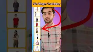 Life Stages Vocabulary 💥  #learnenglish