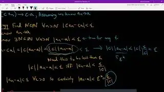 Intro to Real Analysis - Video 11: Sequence limit laws, uniqueness, squeeze thm