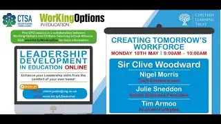 Webinar for teachers: Creating tomorrow's workforce