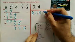 2- CÓMO DIVIDIR POR DOS CIFRAS. MÉTODO RESTANDO.