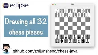 Java Chess 010: Drawing all 32 chess pieces on board