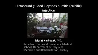 Ultrasound guided iliopsoas bursitis (calcific) injection, by Prof Murat Karkucak MD