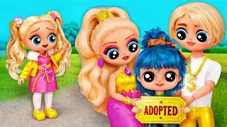 Меня удочерили МИЛЛИОНЕРЫ! Новая жизнь БЕДНОЙ девочки в ГИГА БОГАТОЙ семье! 32 идеи для кукол ЛОЛ